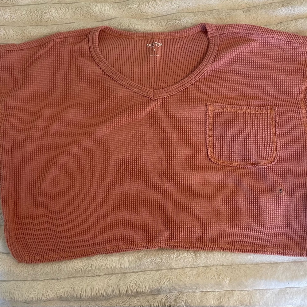 Arizona Jean Company Pink Textured Top